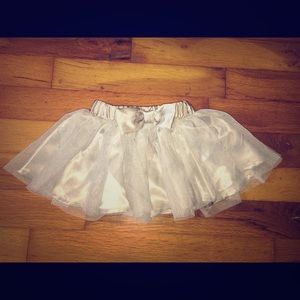 Silver baby girl skirt